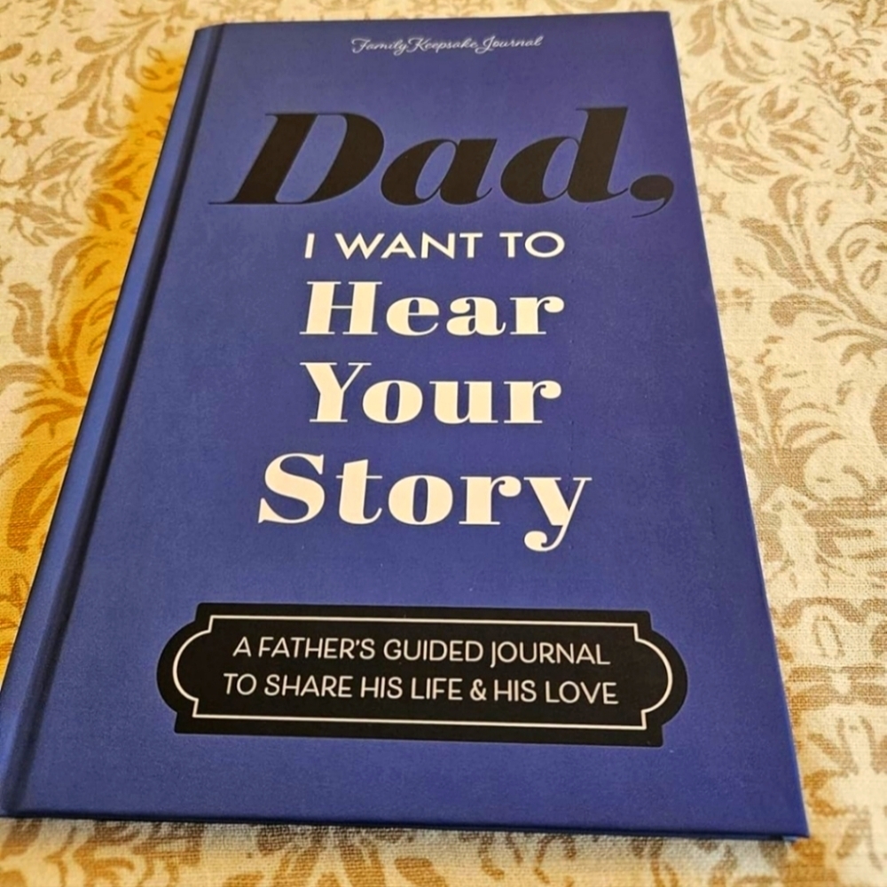 Blue Family Keepsake Journal dad father gift present story notebook paperback